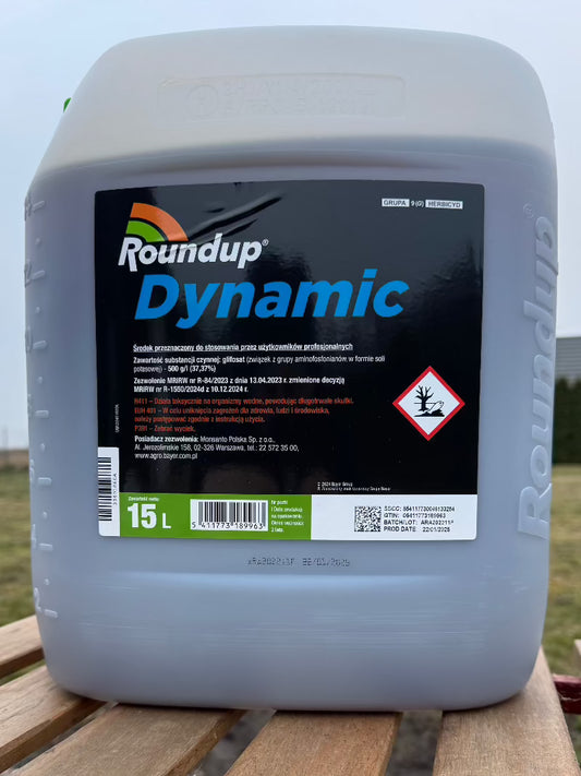 Roundup Dynamic 500 Glyphosate Herbicide 15L - Friend of Gardeners