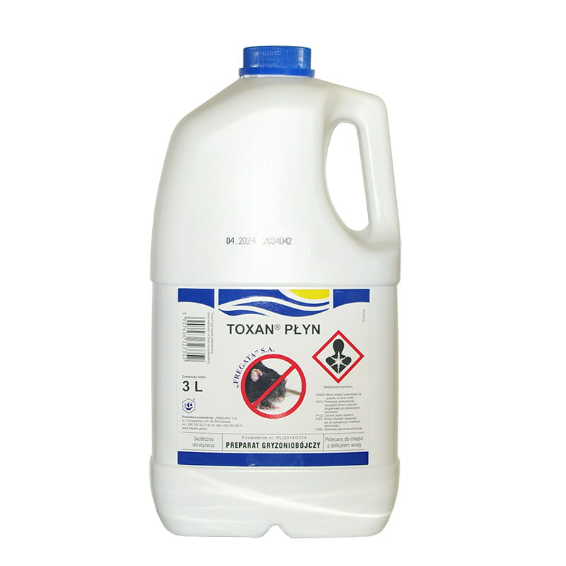 Toxan - Liquid Poison for Mice and Rats - 3L - Friend of Gardeners