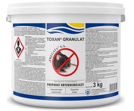 Toxan - granulated poison for mice and rats - 3kg - Friend of Gardeners