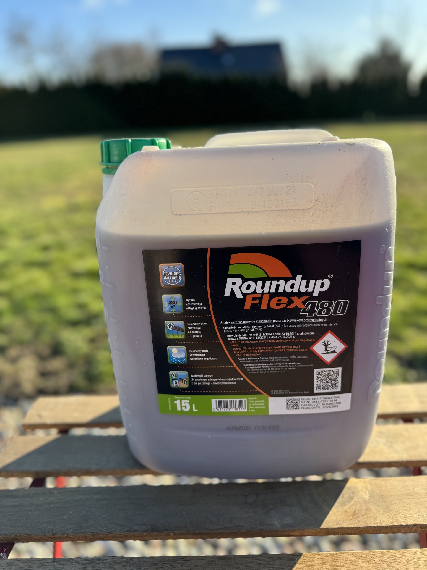 Herbicide Roundup Flex 480 Glyphosate 15L 