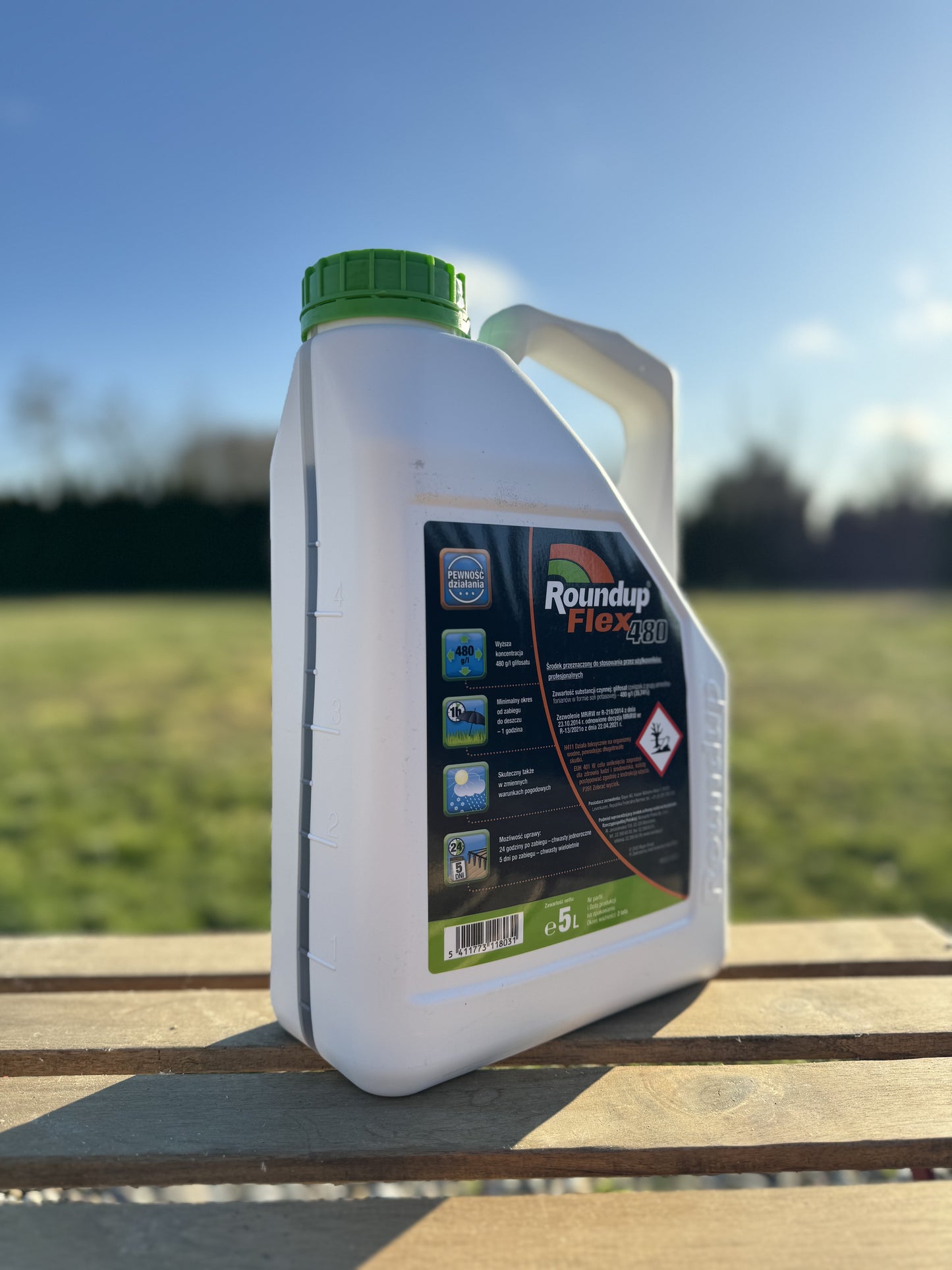 Roundup Flex 480 Glyphosat-Herbizid 5L 