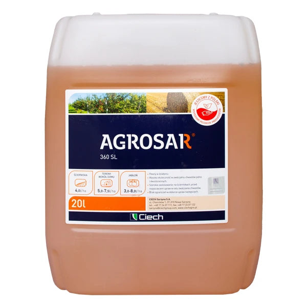 Agrosar 360 SL 20L Glyphosate Herbicide