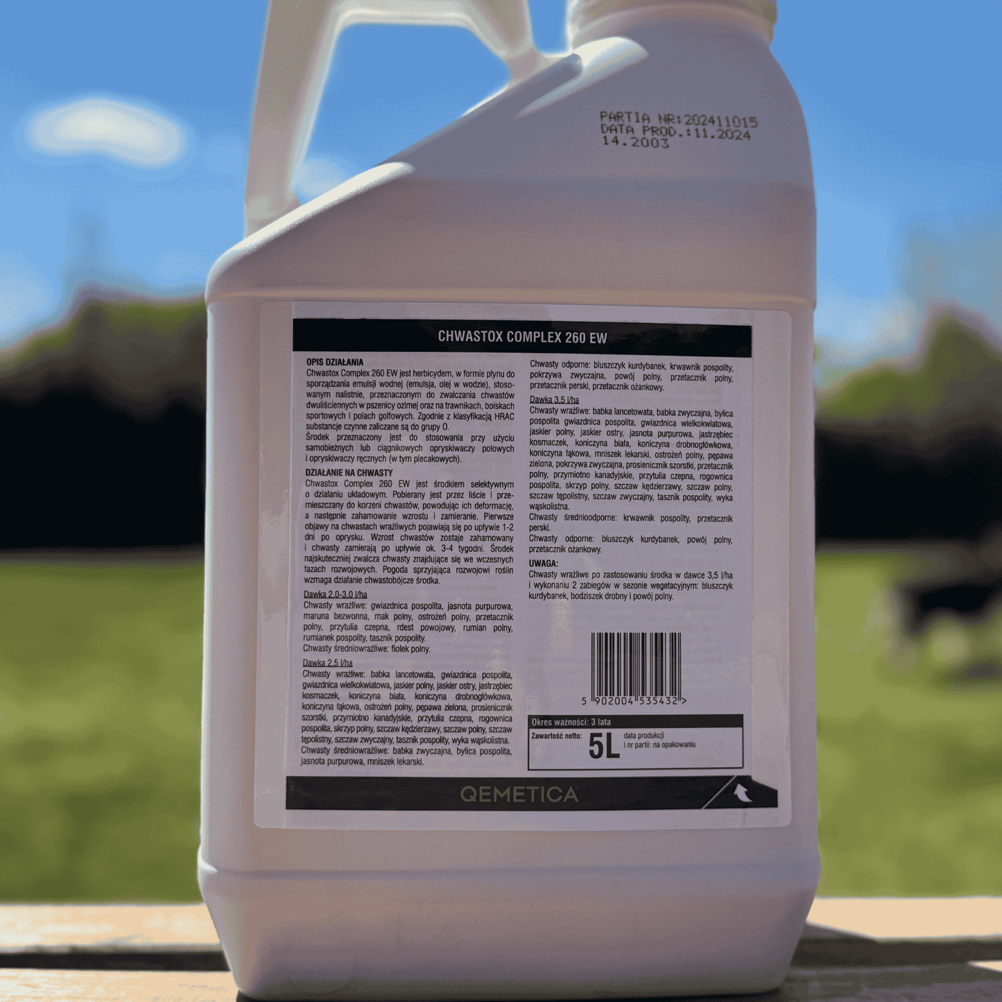 Chwastox Complex 260EW 5L Herbicide - Friend of Gardeners  