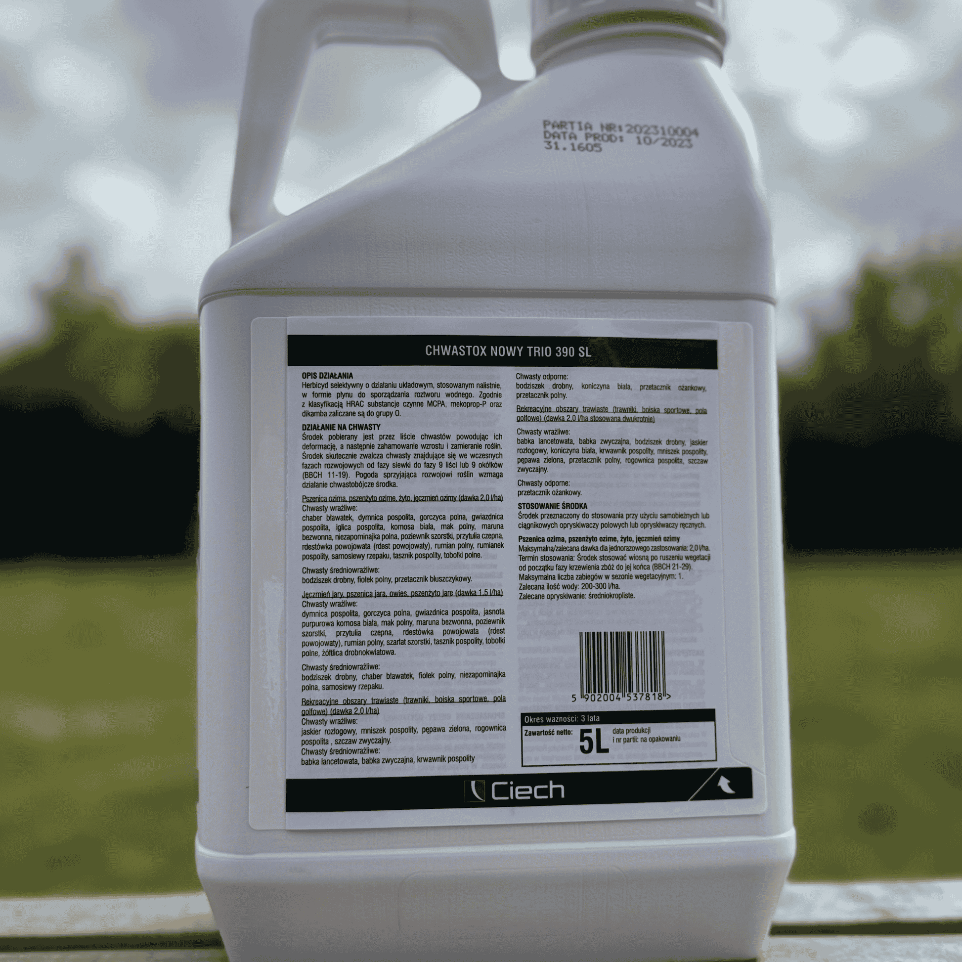 Chwastox Trio 390SL 5L Herbicide - Friend of Gardeners  